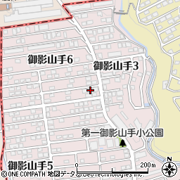 兵庫県神戸市東灘区御影山手6丁目1-33周辺の地図