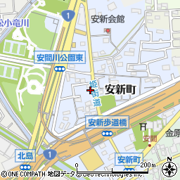 静岡県浜松市中央区安新町224-5周辺の地図