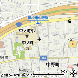 静岡県浜松市中央区中野町430周辺の地図
