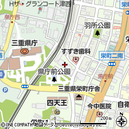 三重県農協会館守衛室別館周辺の地図
