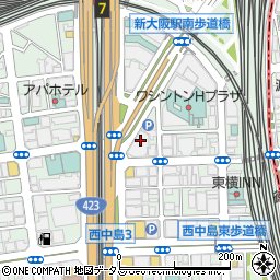 アルプスシステムインテグレーション株式会社　大阪営業所周辺の地図