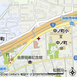 静岡県浜松市中央区中野町167周辺の地図