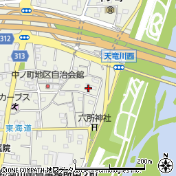 静岡県浜松市中央区中野町1036周辺の地図