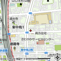 大阪府大阪市東淀川区東中島3丁目1周辺の地図