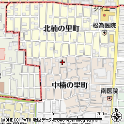 大阪府大東市中楠の里町5-16周辺の地図