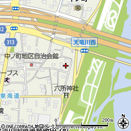静岡県浜松市中央区中野町1077周辺の地図