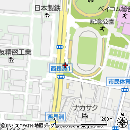 尼崎東警察署西長洲交番周辺の地図