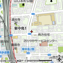 大阪府大阪市東淀川区東中島3丁目1-13周辺の地図