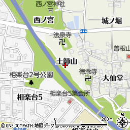 京都府木津川市相楽相楽山周辺の地図