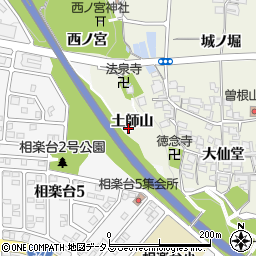 京都府木津川市相楽（相楽山）周辺の地図