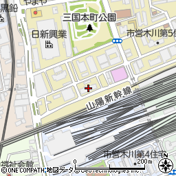 ブランズ新大阪周辺の地図