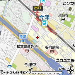 兵庫県西宮市今津水波町1-11周辺の地図