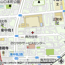 大阪府大阪市東淀川区東中島3丁目2-21周辺の地図