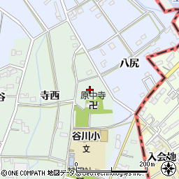 愛知県豊橋市中原町東ノ谷周辺の地図