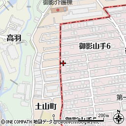 兵庫県神戸市東灘区御影山手6丁目6-12周辺の地図