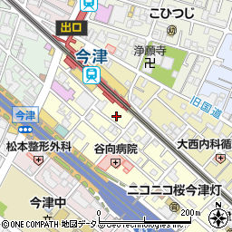 兵庫県西宮市今津水波町3-6周辺の地図