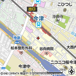 兵庫県西宮市今津水波町4-21周辺の地図