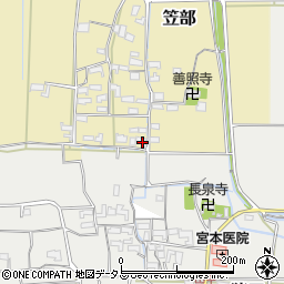三重県伊賀市笠部580周辺の地図