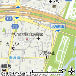 静岡県浜松市中央区中野町1010周辺の地図