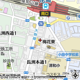 タイムズＪＲ尼崎第３駐車場周辺の地図
