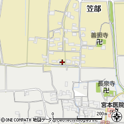 三重県伊賀市笠部551周辺の地図