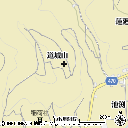 愛知県知多郡南知多町山海道城山周辺の地図