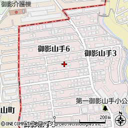 兵庫県神戸市東灘区御影山手6丁目4-26周辺の地図