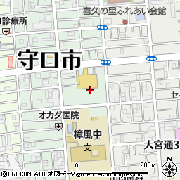 キリン堂薬局　守口西郷通店周辺の地図