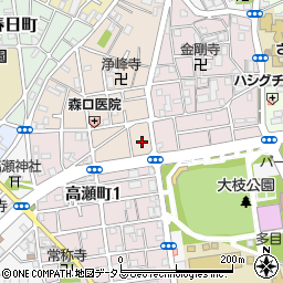 大阪府守口市大枝西町20周辺の地図