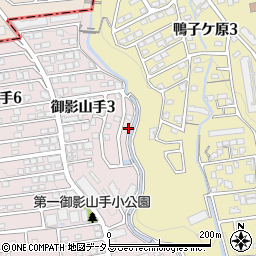 兵庫県神戸市東灘区御影山手3丁目7周辺の地図