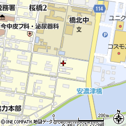 三重県津市桜橋2丁目23周辺の地図
