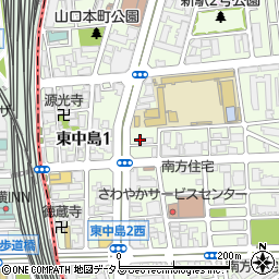 大阪府大阪市東淀川区東中島3丁目5-61周辺の地図