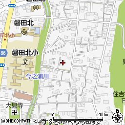 静岡県磐田市地脇町周辺の地図