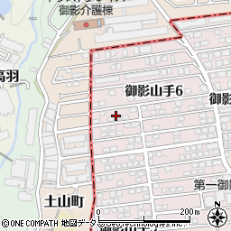 兵庫県神戸市東灘区御影山手6丁目6周辺の地図