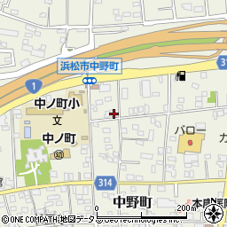 静岡県浜松市中央区中野町415周辺の地図