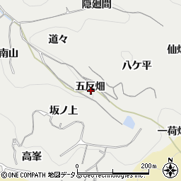 愛知県南知多町（知多郡）内海（五反畑）周辺の地図