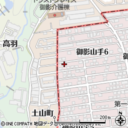 兵庫県神戸市東灘区御影山手6丁目6-16周辺の地図