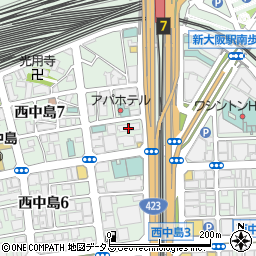 株式会社ルクス　大阪営業所周辺の地図
