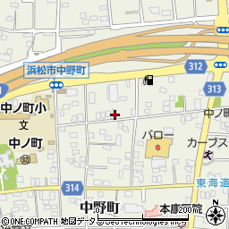 静岡県浜松市中央区中野町715周辺の地図