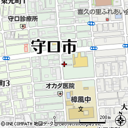 大阪府守口市西郷通周辺の地図