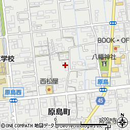 静岡県浜松市中央区原島町188周辺の地図