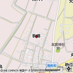 愛知県豊橋市駒形町駒郷周辺の地図