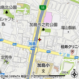 名鉄協商大阪加島２丁目駐車場周辺の地図