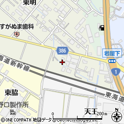 愛知県豊橋市東幸町東明15周辺の地図