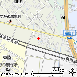 愛知県豊橋市東幸町東明15周辺の地図