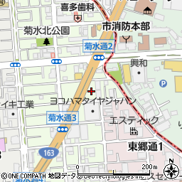 大阪府守口市菊水通2丁目17周辺の地図