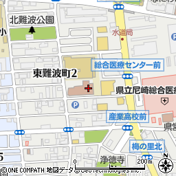 あま咲きホール（尼崎市立中央北生涯学習プラザ）周辺の地図