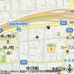 静岡県浜松市中央区中野町716周辺の地図