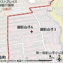 兵庫県神戸市東灘区御影山手6丁目5周辺の地図