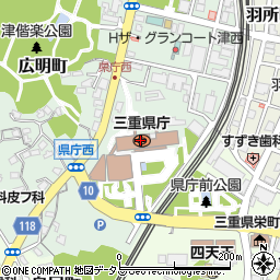 三重県周辺の地図